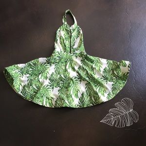 LUXXEL Palm Print Minidress